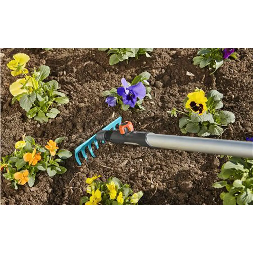 Грабли прямые Gardena 16 зубьев 41 см сталь, без черенка Combisystem STLM-2050689 - Вид №2