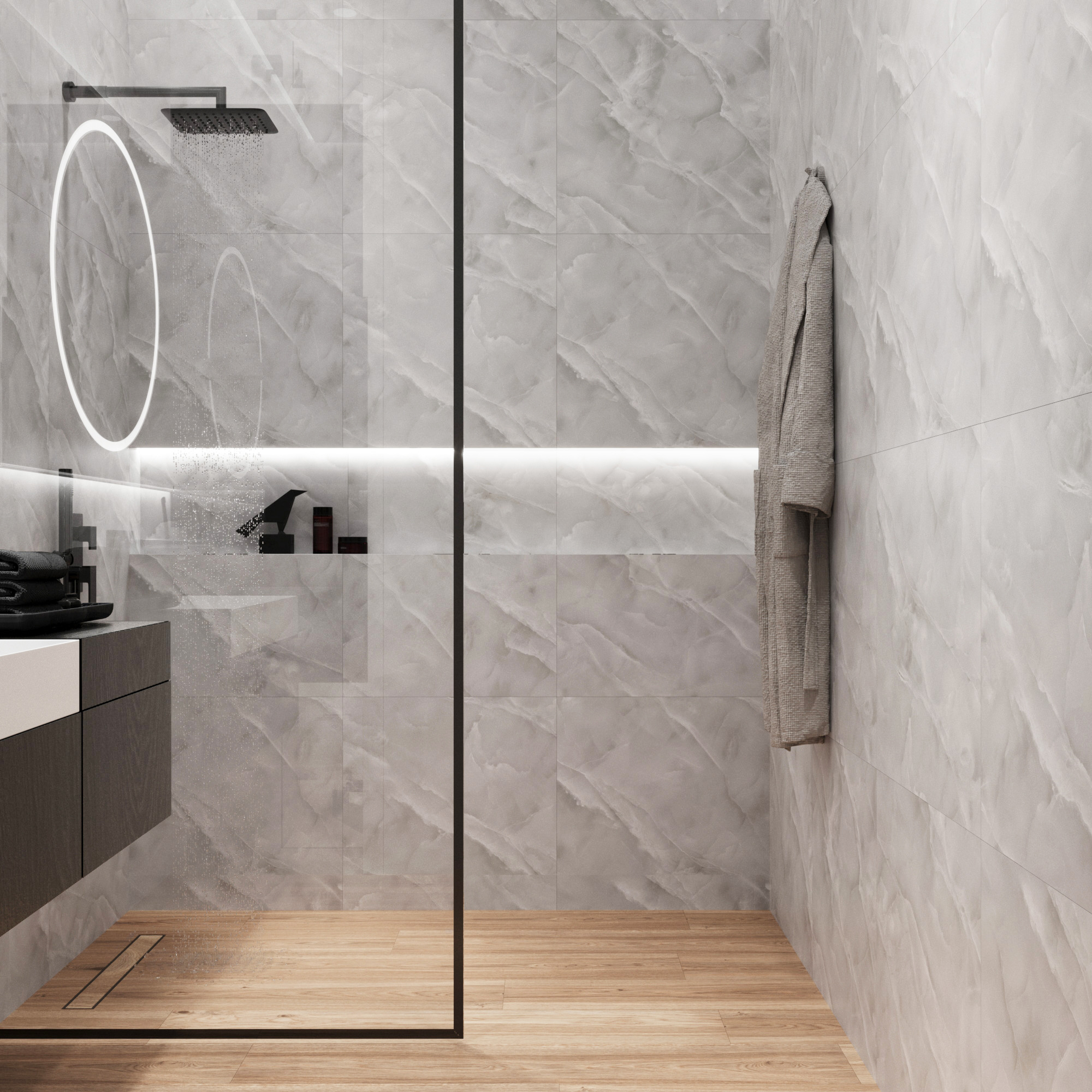 Керамогранит BAIKAL BIANCO 60х60 Arcadia Ceramica RT6006-A 