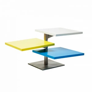 Журнальный столик дизайнерский разноцветный 45 см Bilbao KARE BILBAO 322905 Белый;желтый