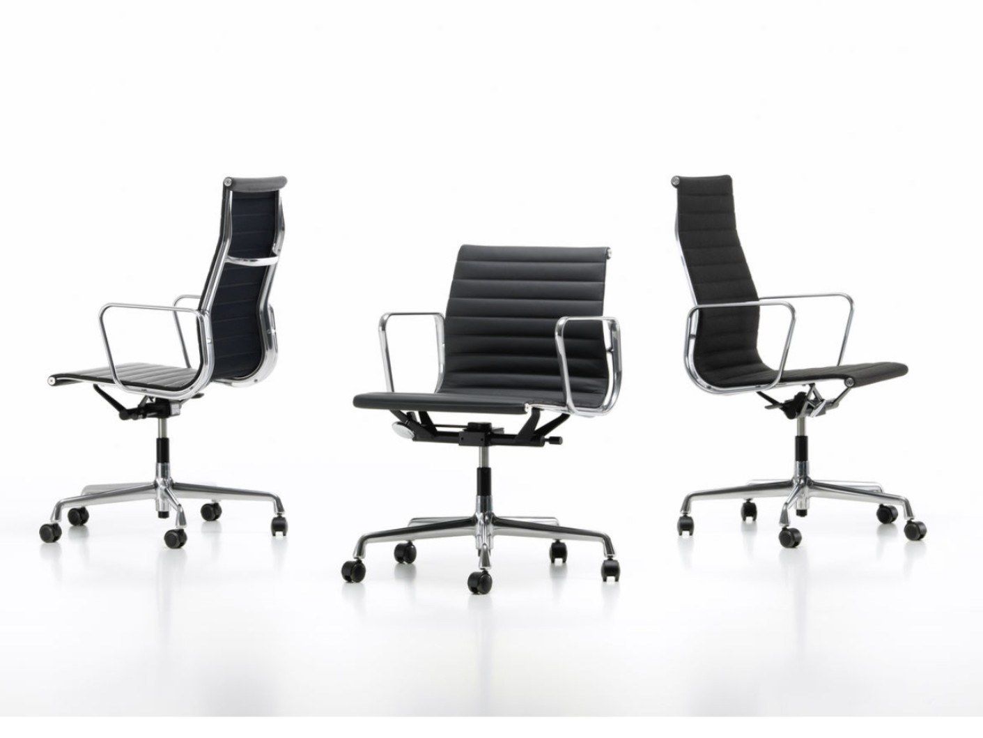 Ткань поворотный операционный офисный стул с подлокотниками VITRA Eames Aluminium Group ARCH-00062946 - Вид №5