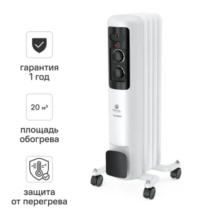 Обогреватель масляный Royal Clima GU7-1500M с механическим термостатом 1500 Вт цвет белый