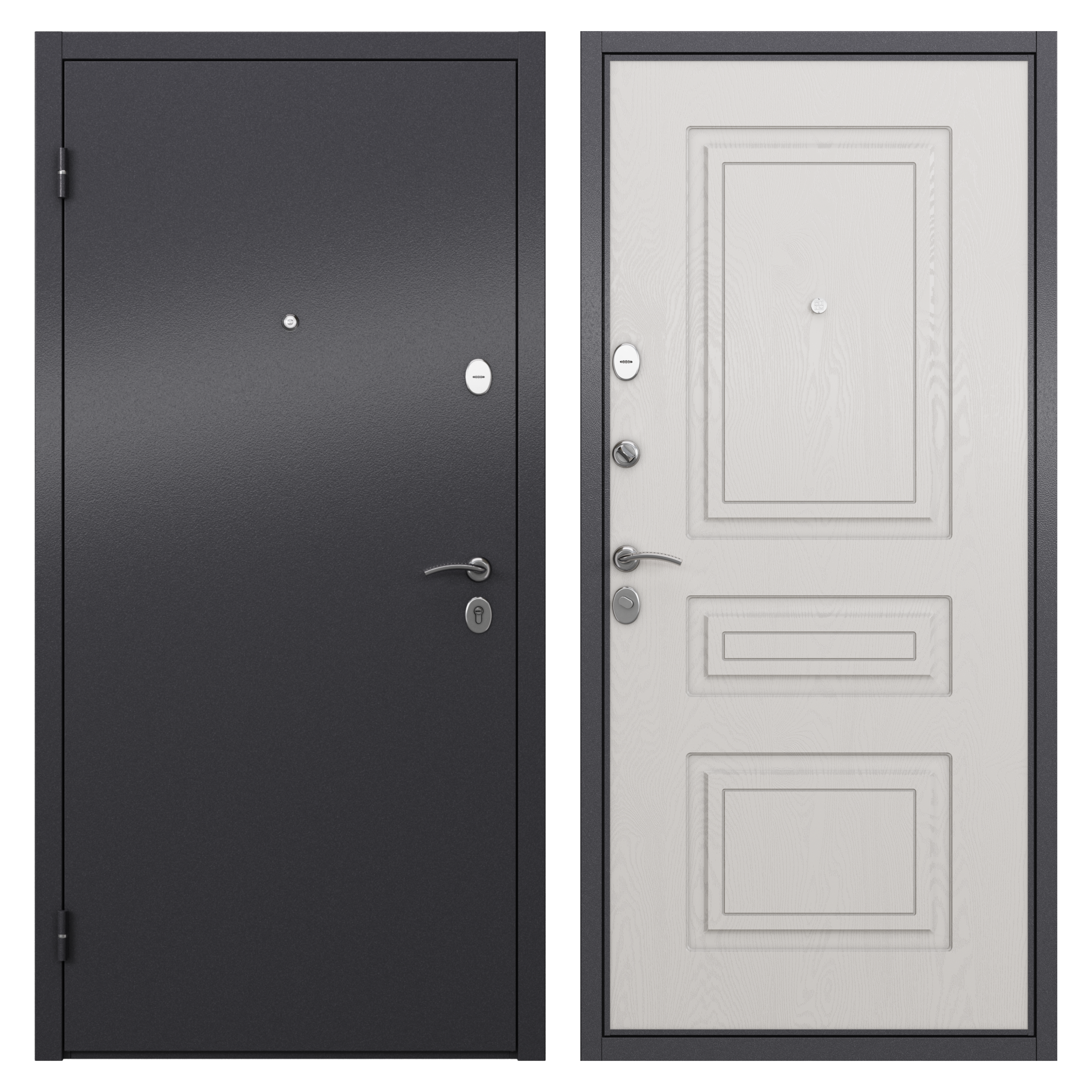 83404161 Дверь входная металлическая Берн, 860 мм, левая, цвет мара беленый STLM-0040881 TOREX