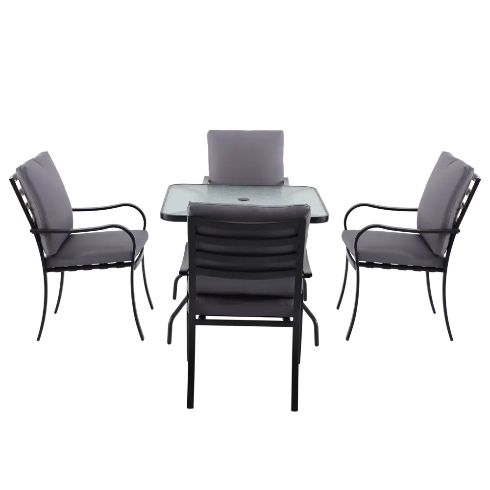 Naterial Rono: набор садовой мебели с 4 креслами, столом и зонтом 84252500 STLM-0047504 - Вид №13