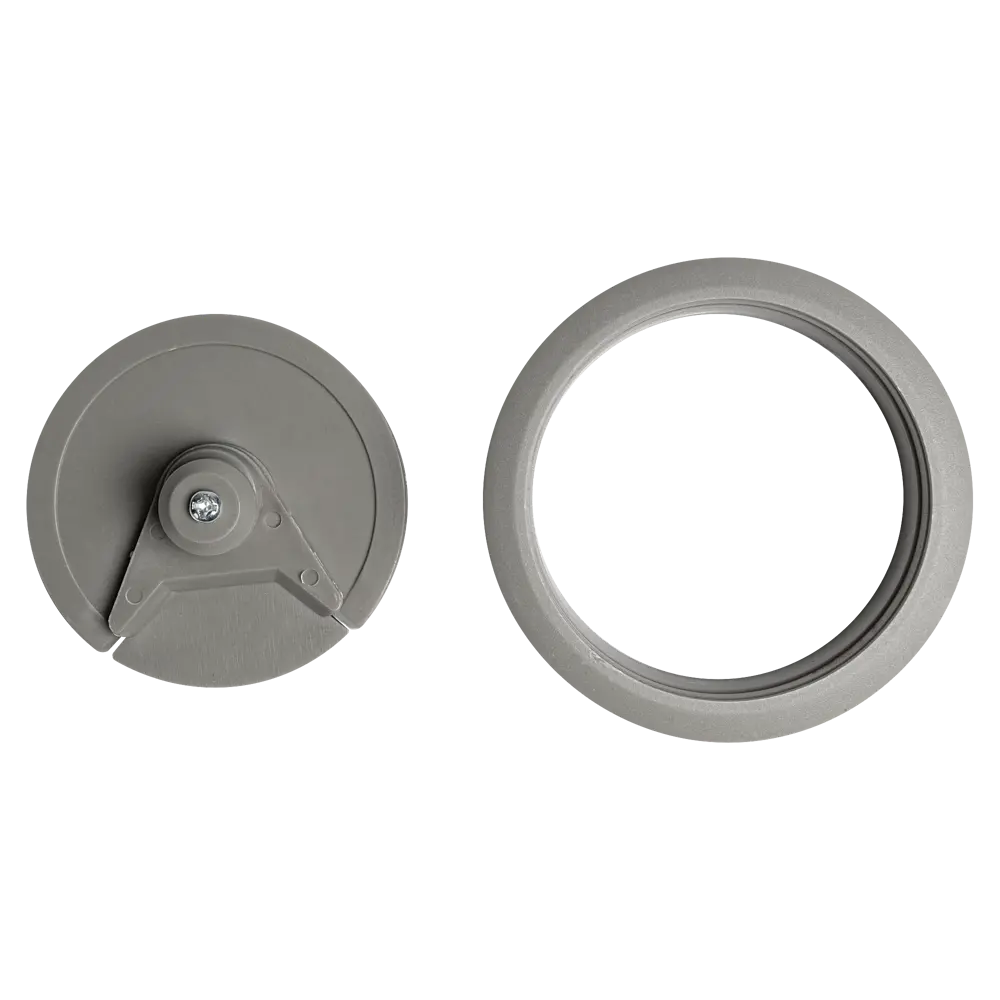 Заглушка для кабель-канала Jet 60 мм цвет серый STLM-2092280 - Вид №3