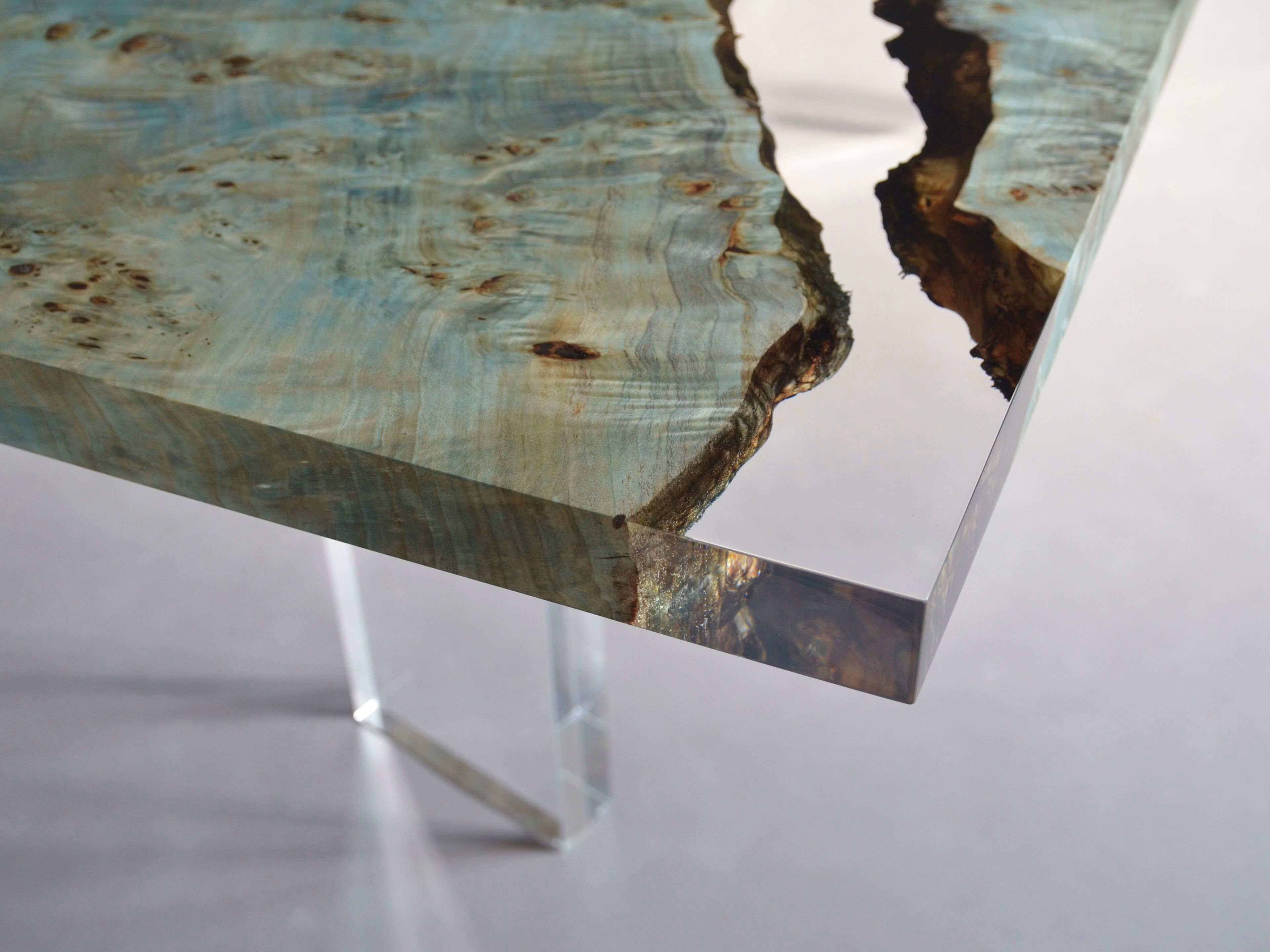 Прямоугольный стол из тополя и смолы alcarol Geomorphic 2023 ARCH-00011332 - Вид №3