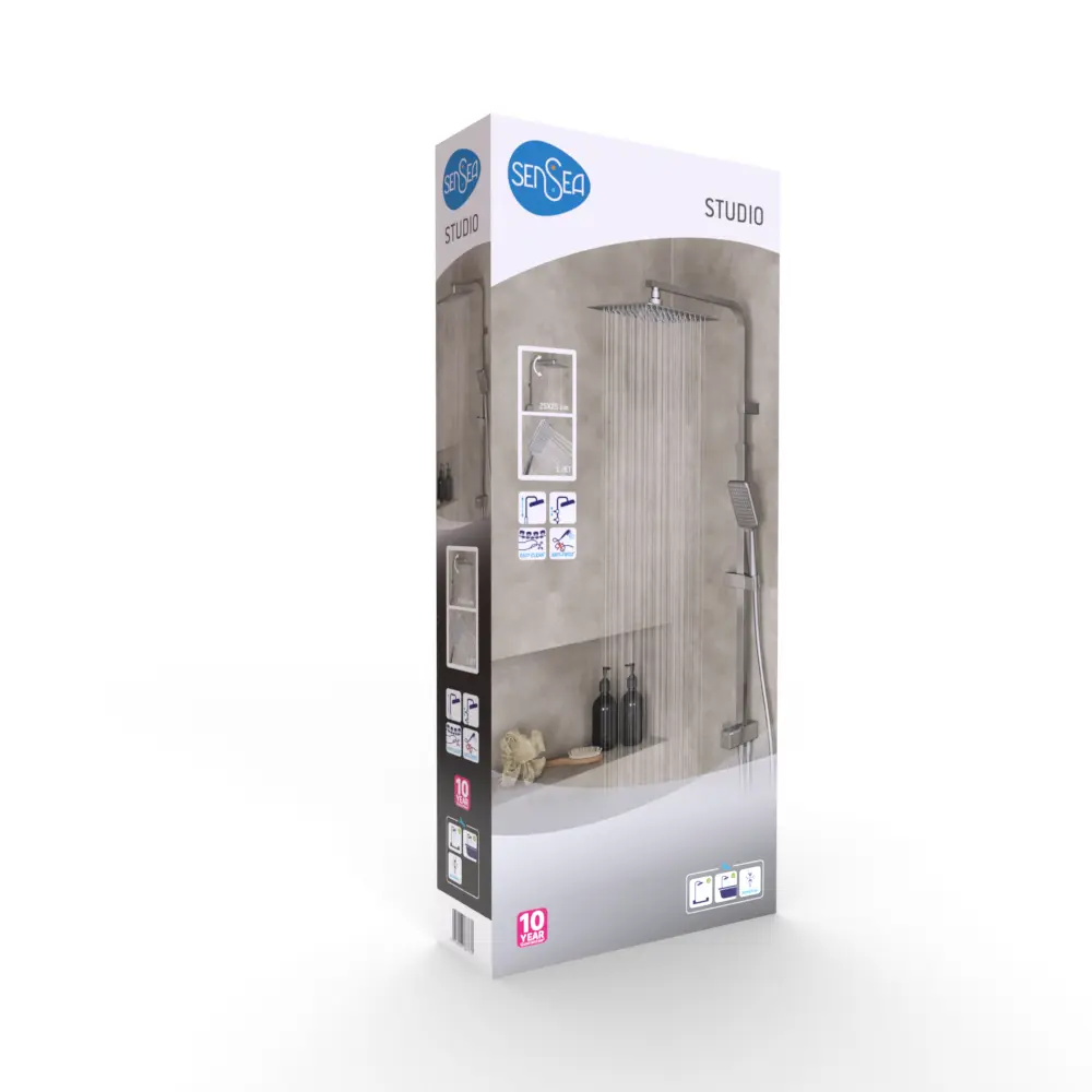 Sensea Studio: Душевая стойка с верхним душем и антиторсионным шлангом 88103664 STLM-0076708 - Вид №4