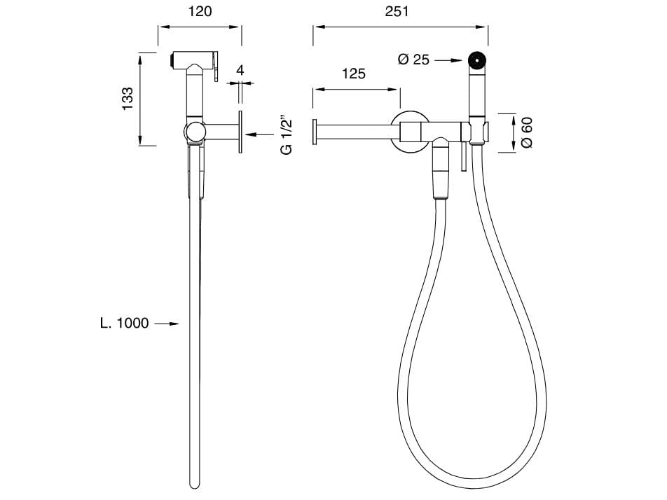 Держатель рулона / гидроскоп из нержавеющей стали CEADESIGN FREE IDEAS ARCH-00143373 - Вид №2
