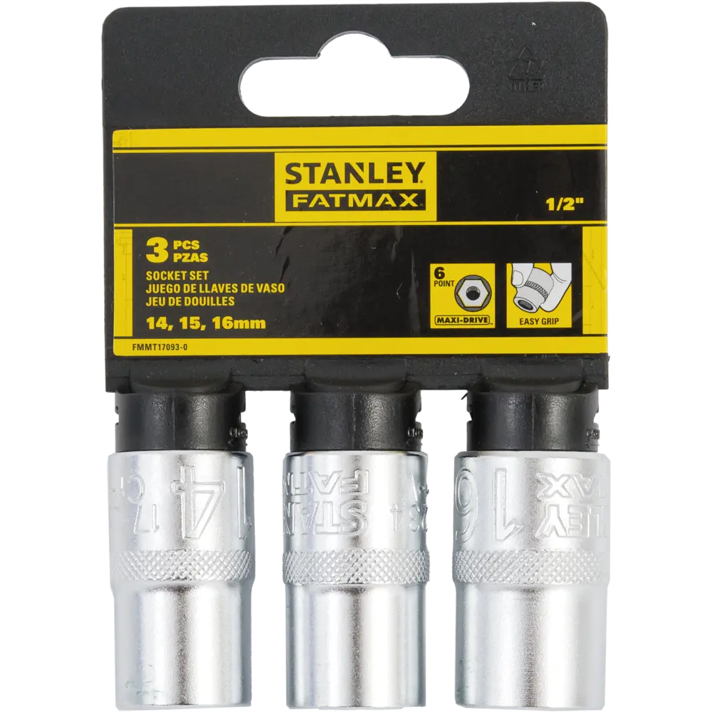 Набор торцевых головок Stanley Fatmax FMMT17093-0 1/2 дюйма, 3 шт STLM-2042339 - Вид №2