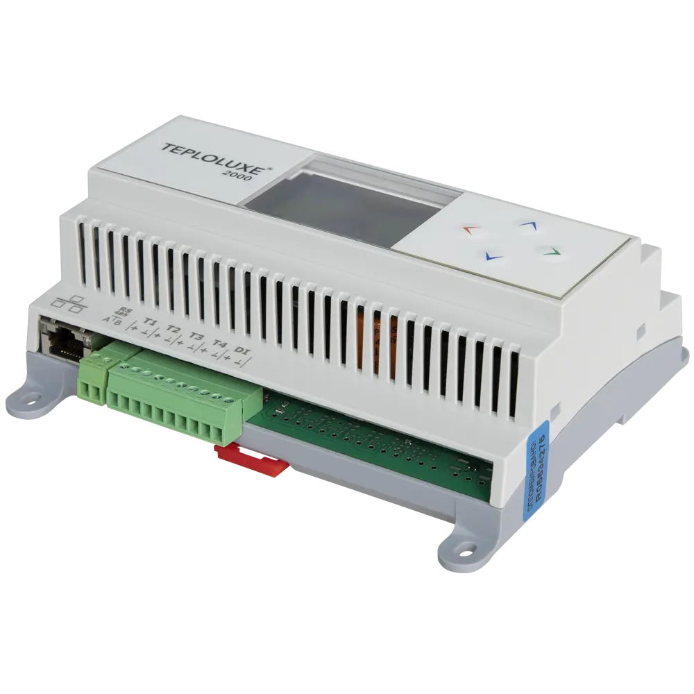 Контроллер Teploluxe 2000 на Din-рейку цифровой цвет белый ТЕПЛОЛЮКС STLM-2005339 - Вид №3