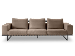 3-местный кожаный диван