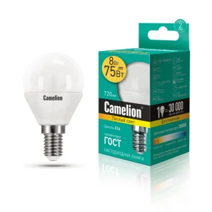 Светодиодная лампа Camelion LED8-G45/830/E14 12391