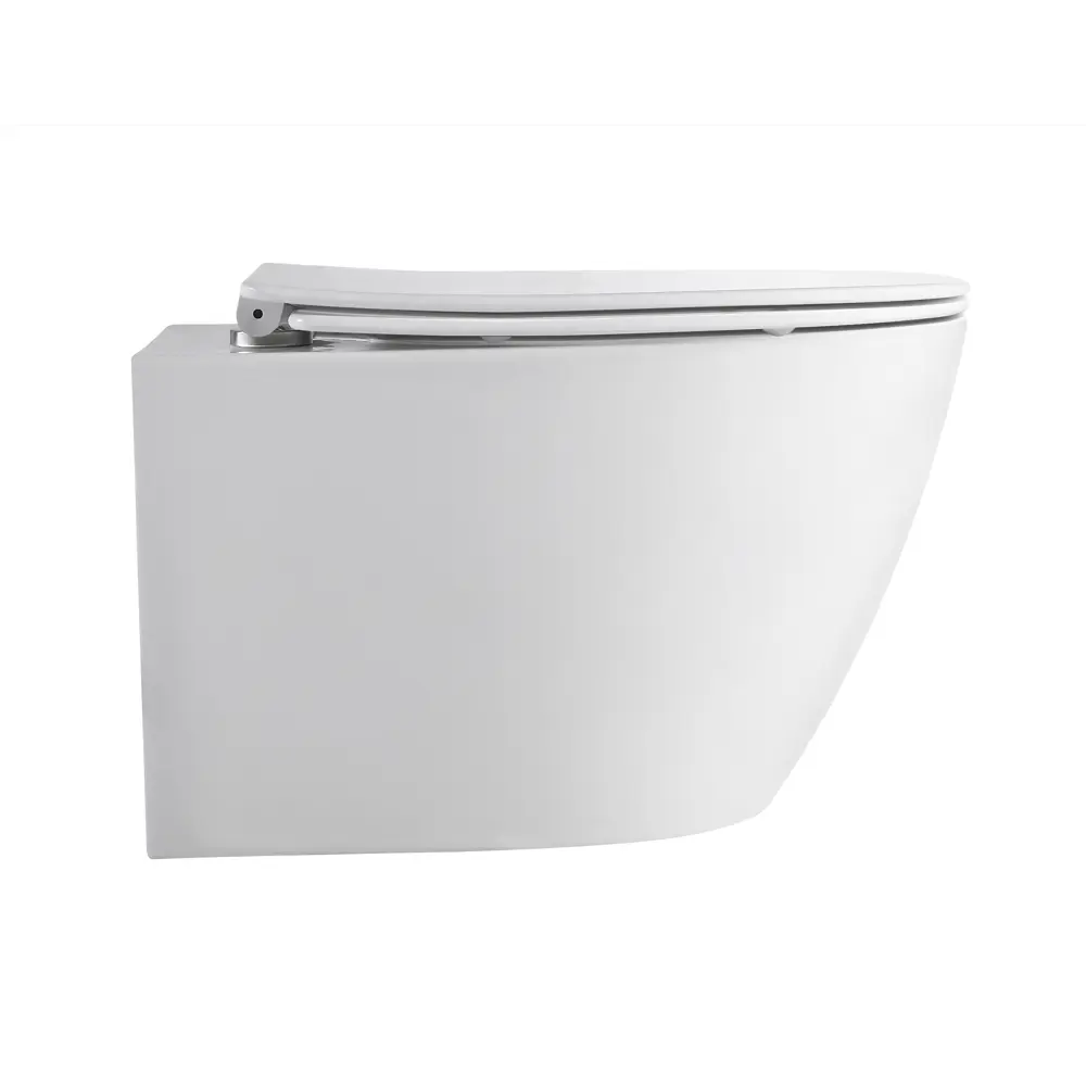 Комплект инсталляция Grant с унитазом Aura Торнадо безободковый с микролифтом клавиша цвет хром Santreyd STLM-2139018 - Вид №5