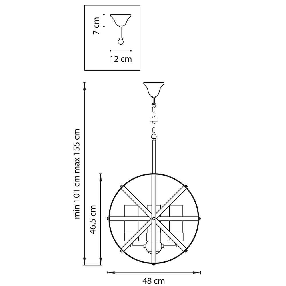 Подвесная люстра Lightstar Cero 731147 LIGHTSTAR ДИЗАЙНЕРСКИЕ, CERO 187769 Золотой  - Вид №1