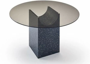 Sancal Круглый стол со стеклянной столешницей и основанием iq surface Vestige