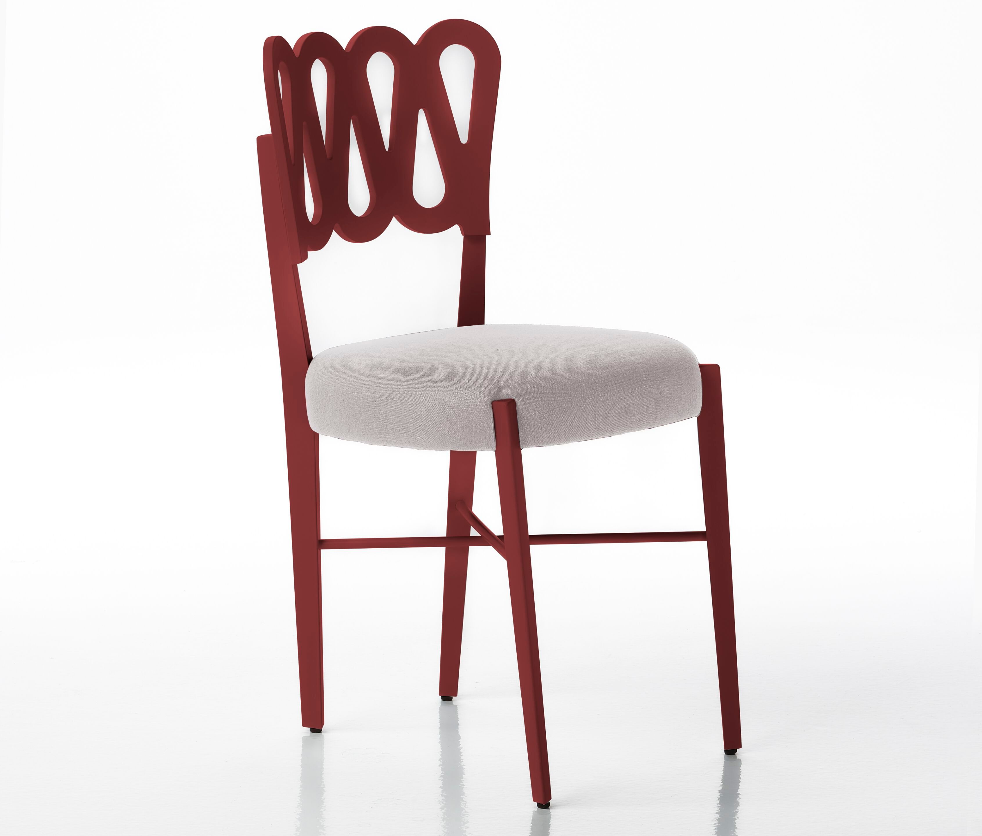 Стул с тканевым сиденьем и каркасом из бука BBB PONTI 969 ARCH-00099092 - Вид №7