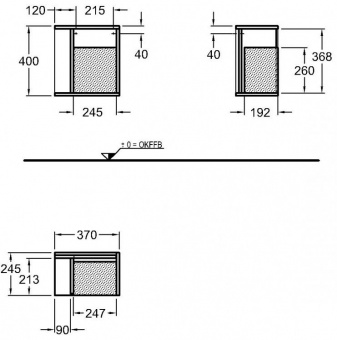 Шкаф боковой Keramag iCon xs 840139000 Santreyd  - Вид №1