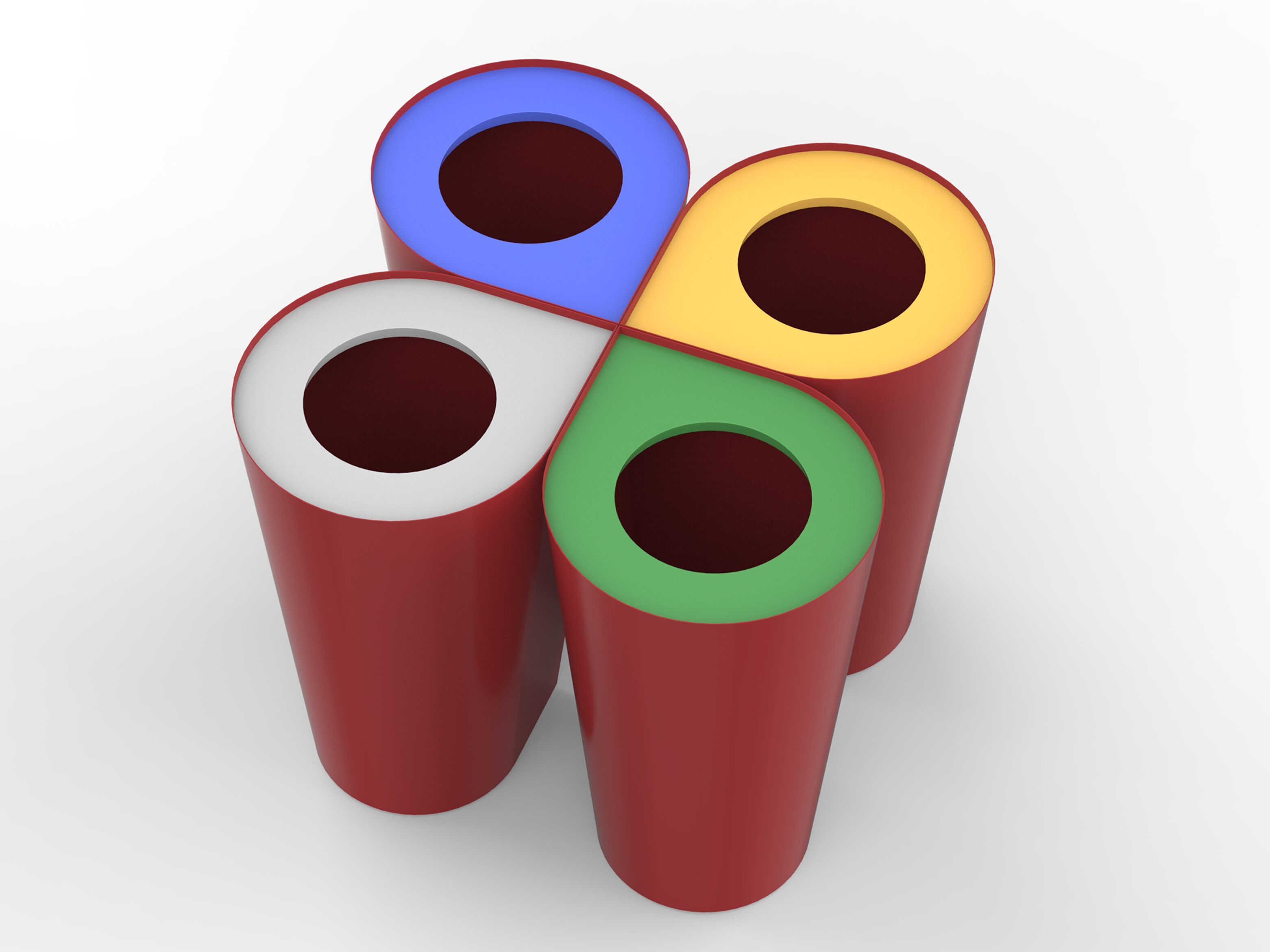 Наружные мусорные корзины из листового металла CITYSì PATU ARCH-00032970 - Вид №2