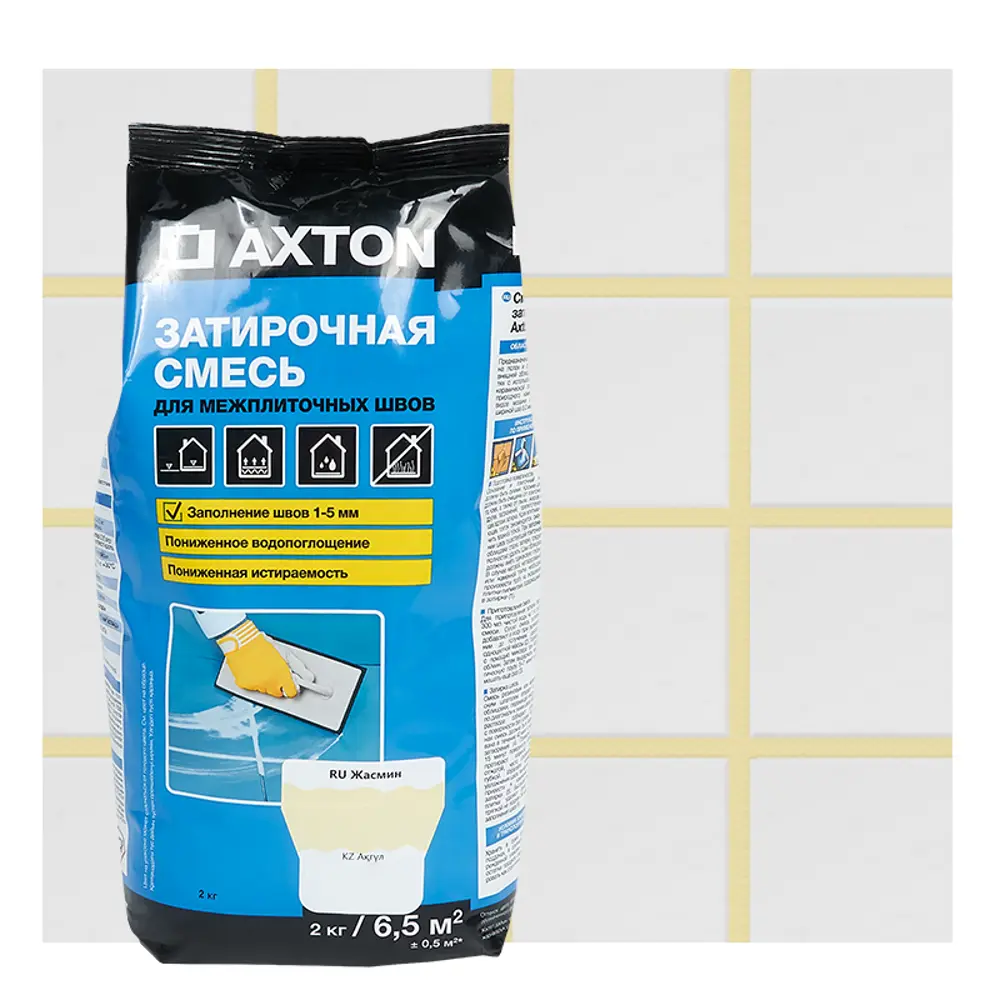 Затирка цементная Axton А320 цвет жасмин 2 кг Без серии STLM-2124778