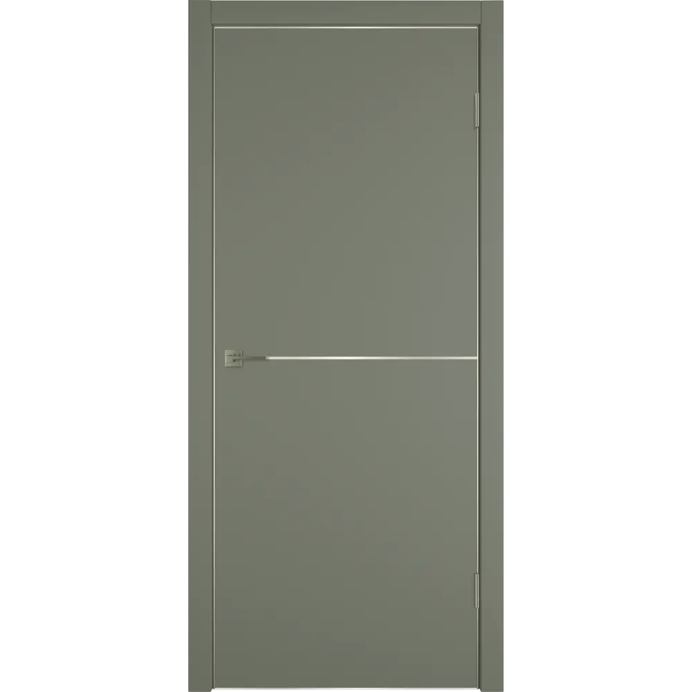 Дверь межкомнатная глухая с замком и петлями в комплекте Сити 2 80x200 см ПВХ цвет форте тренто 89390704 STLM-2141968 VFD  - Вид №1