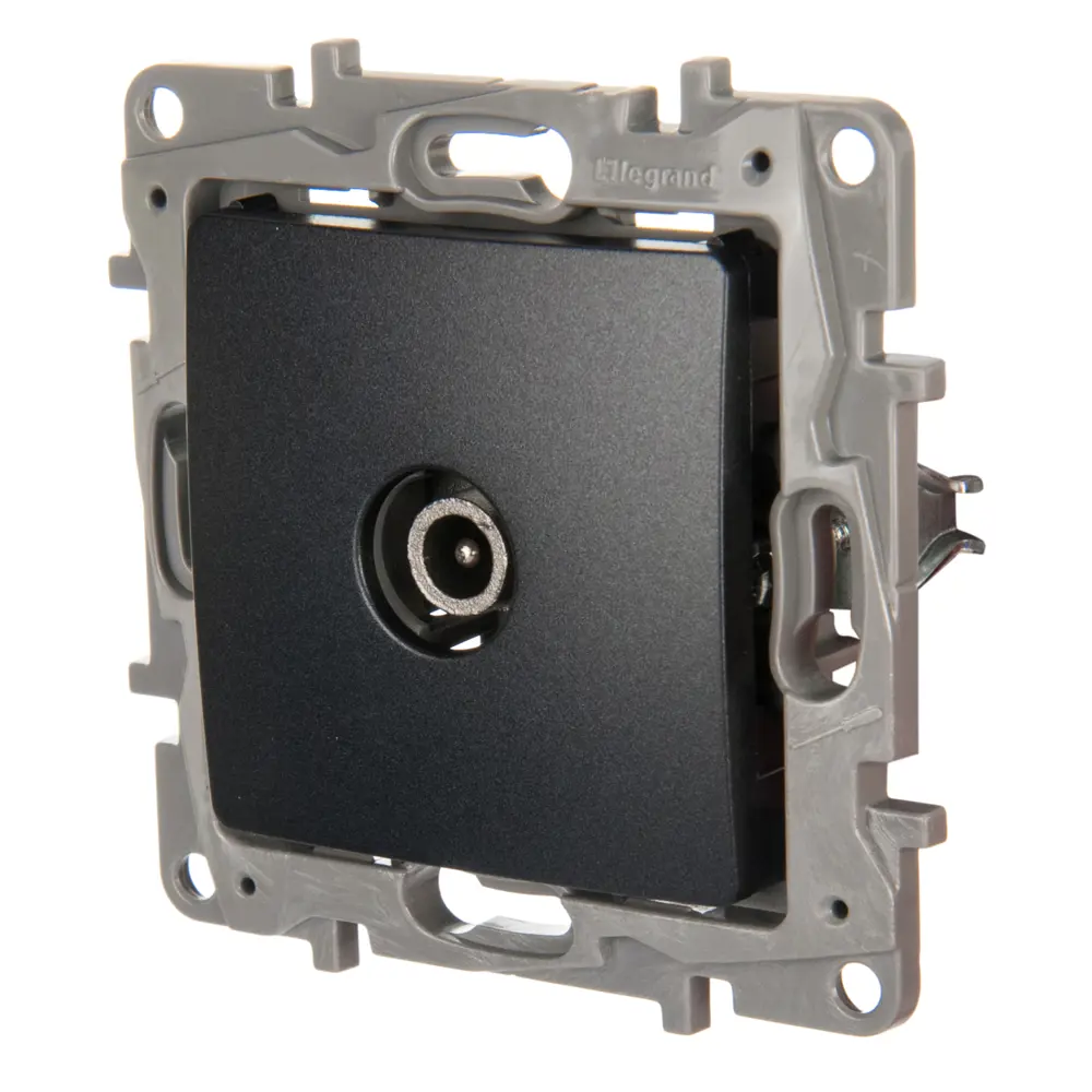 Оконечная ТВ-розетка Legrand Etika антрацит для шлейфового подключения 17367870 STLM-0008057 - Вид №2