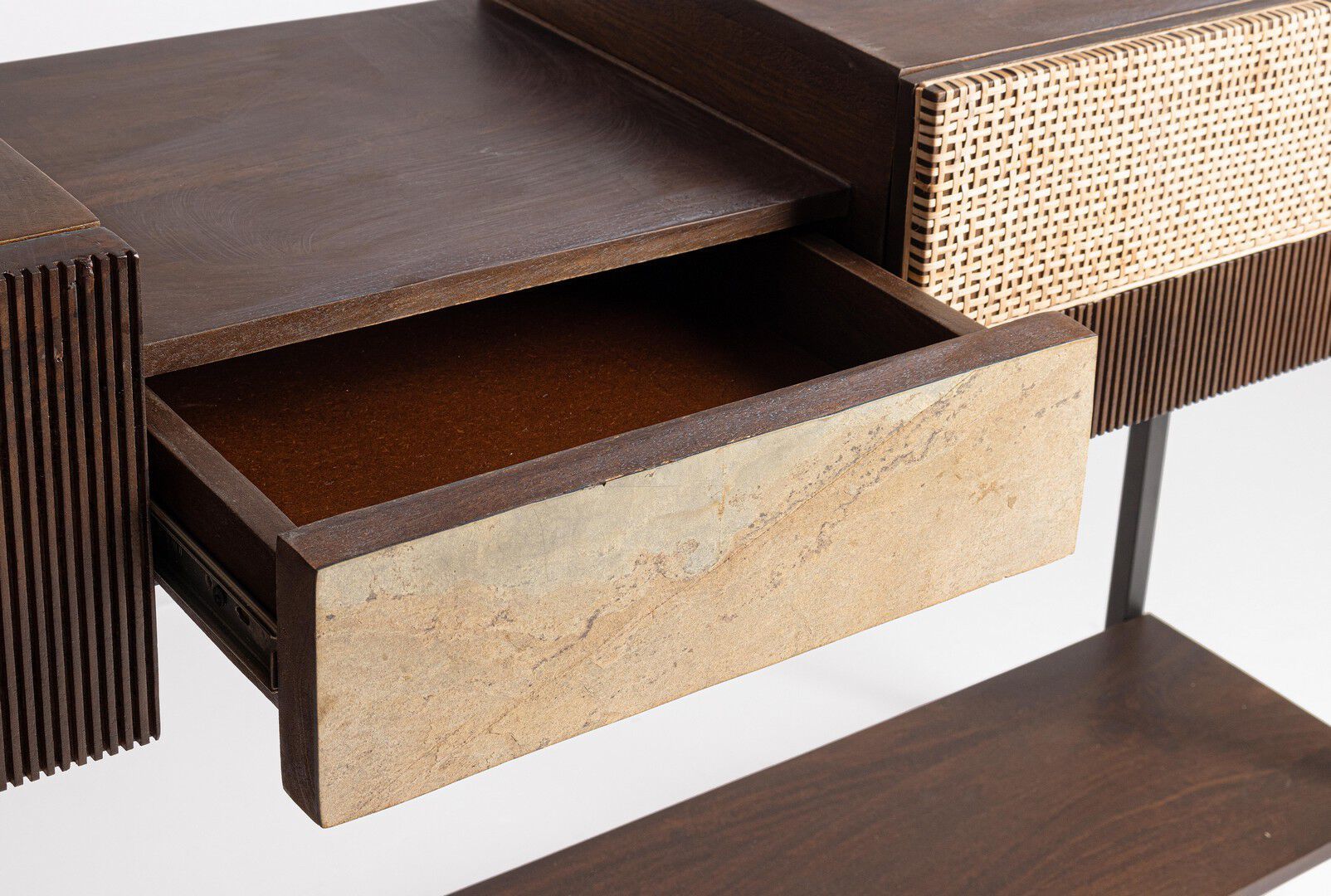 Консоль из манго и мрамора BIZZOTTO Kibik ARCH-00075968 - Вид №2