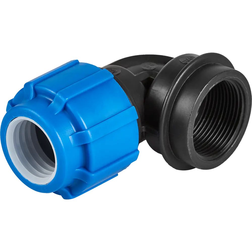 ПОЛИТЭК Отвод 90° для полиэтиленовых труб 1 1/4"×32 мм с внутренней резьбой 82382589 STLM-0802081