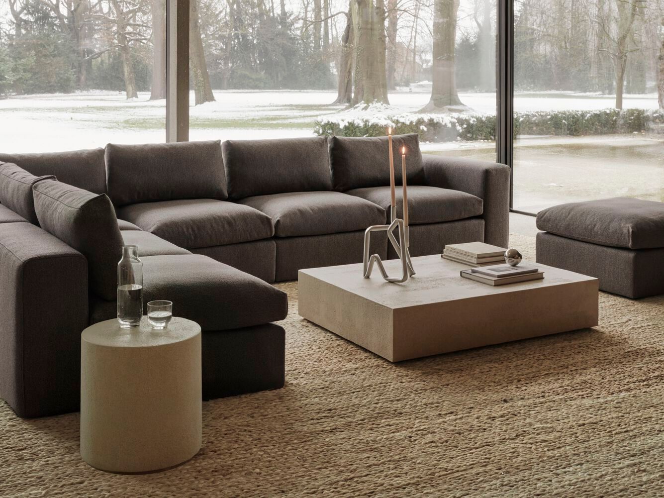 Квадратный пуф из ткани Ethnicraft Mellow ARCH-00143557 - Вид №3