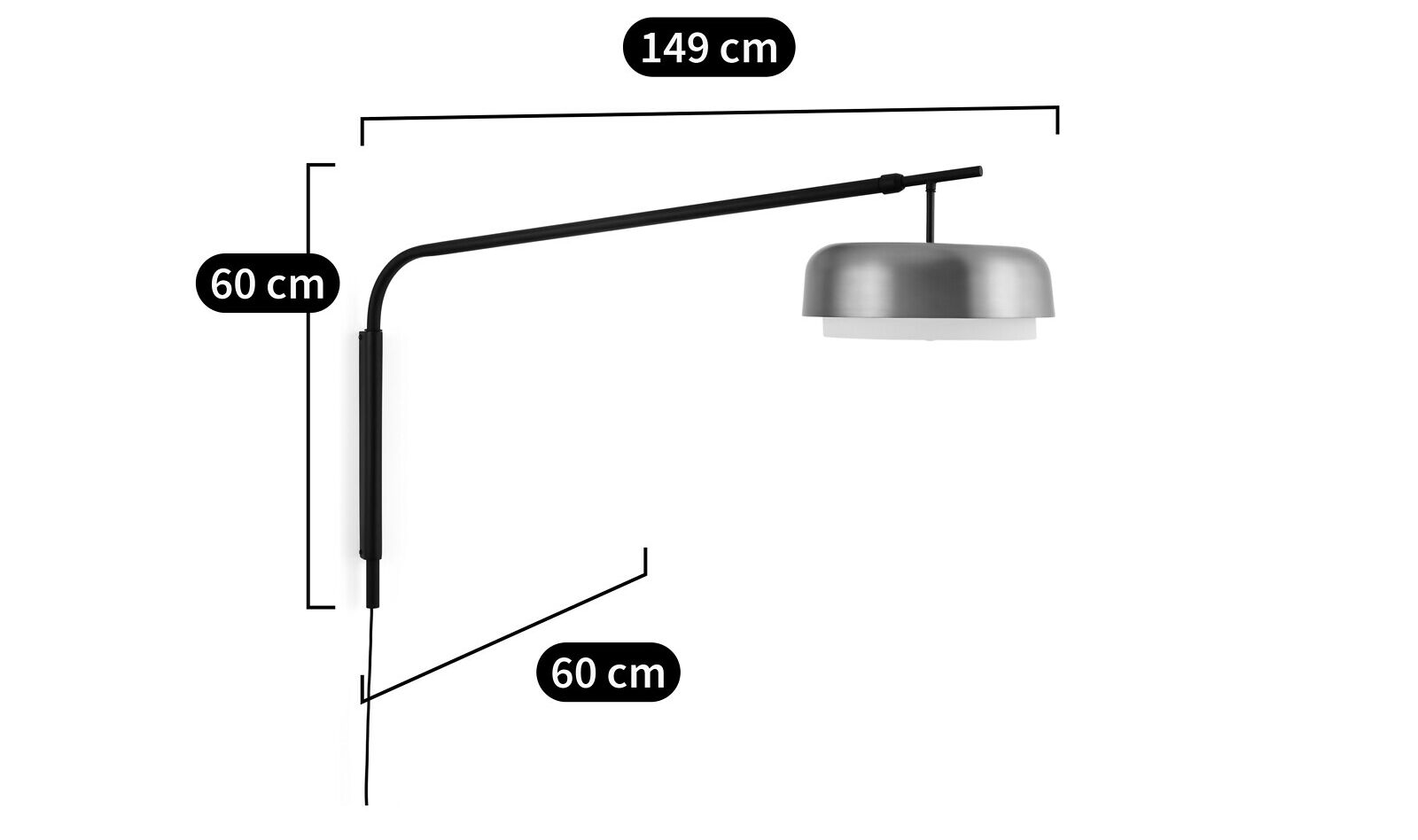 Регулируемая железная настенная лампа AMPM Clepsos ARCH-00090081 - Вид №7
