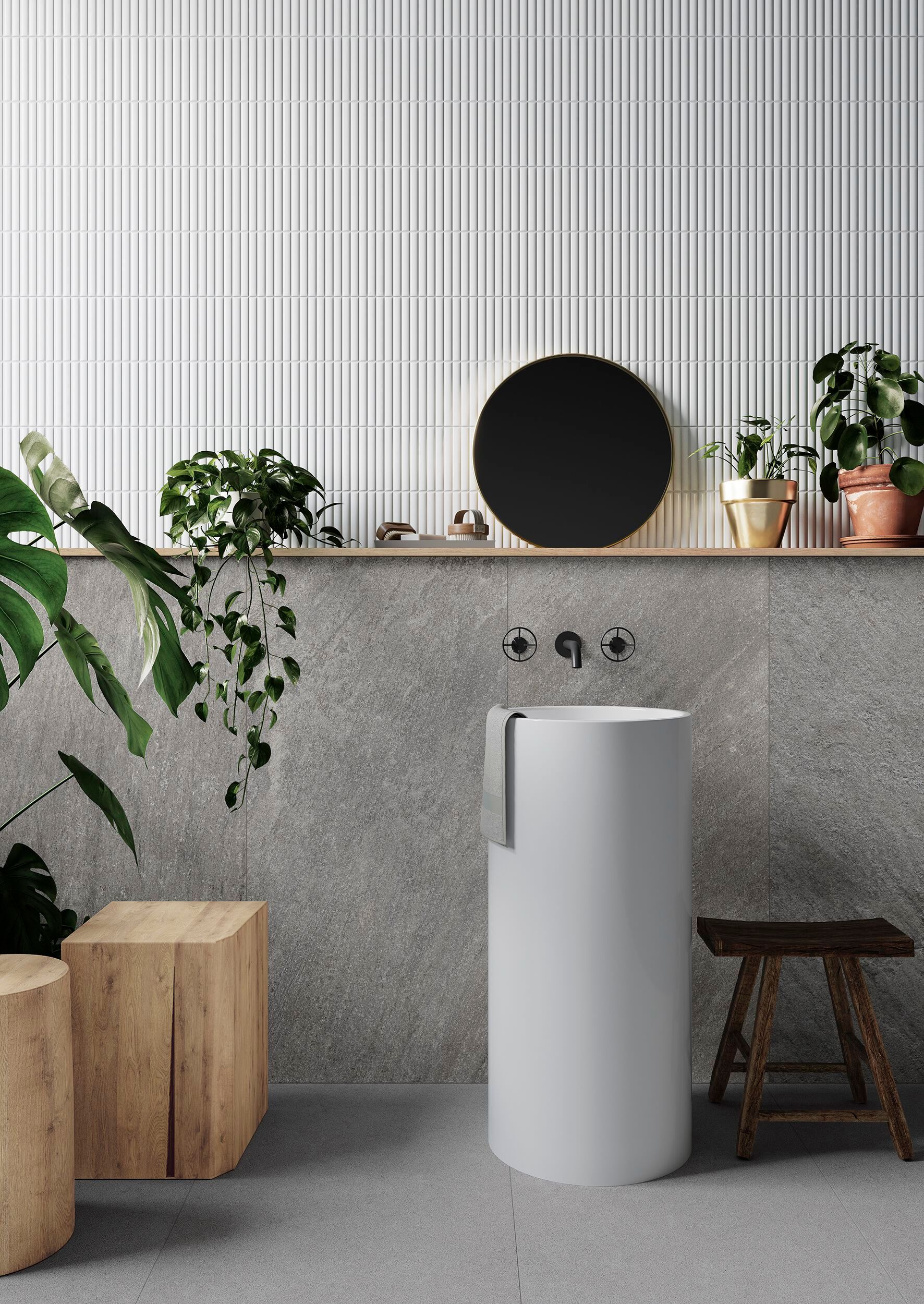 Противоскользящее напольное покрытие из керамогранита с эффектом камня Gayafores QUARTZ ARCH-00070590 - Вид №7