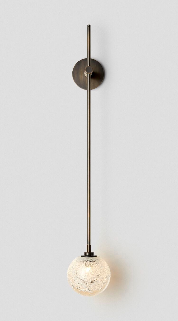 Светодиодный настенный светильник из латуни и стекла Articolo Studios Fizi ARCH-00042797 - Вид №2