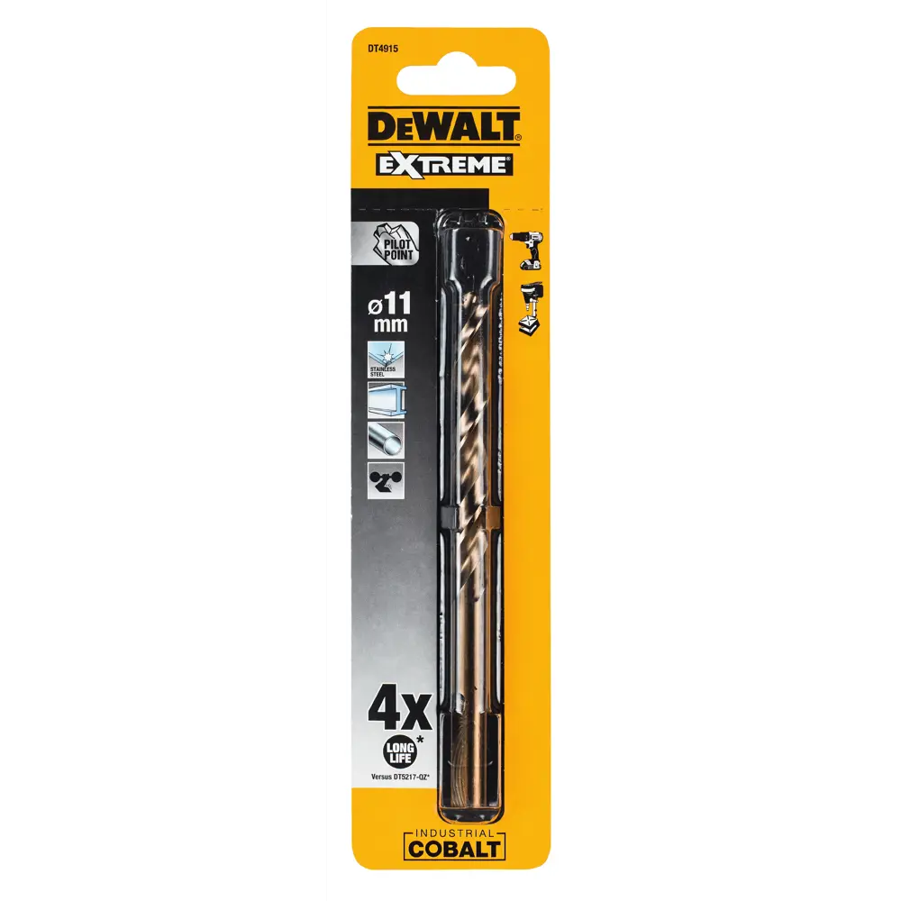 Сверло по металлу Dewalt 11х142 мм STLM-2201432 - Вид №1