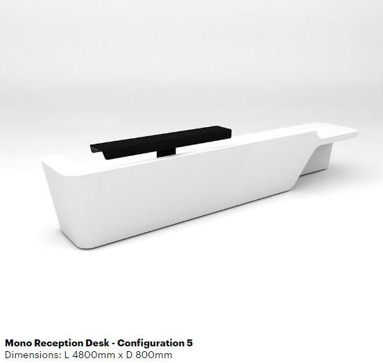 Isomi Стойка администратора для модульного офиса из твердой поверхности Mono sun-id-1428660 - Вид №6