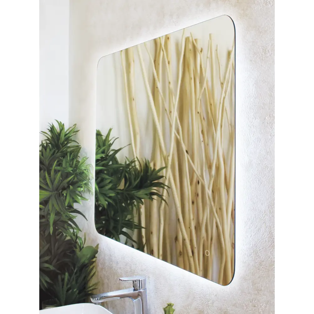 Зеркало в ванную комнату Сингапур Лайт 120x80 см с подсветкой Santreyd STLM-2207287 - Вид №9