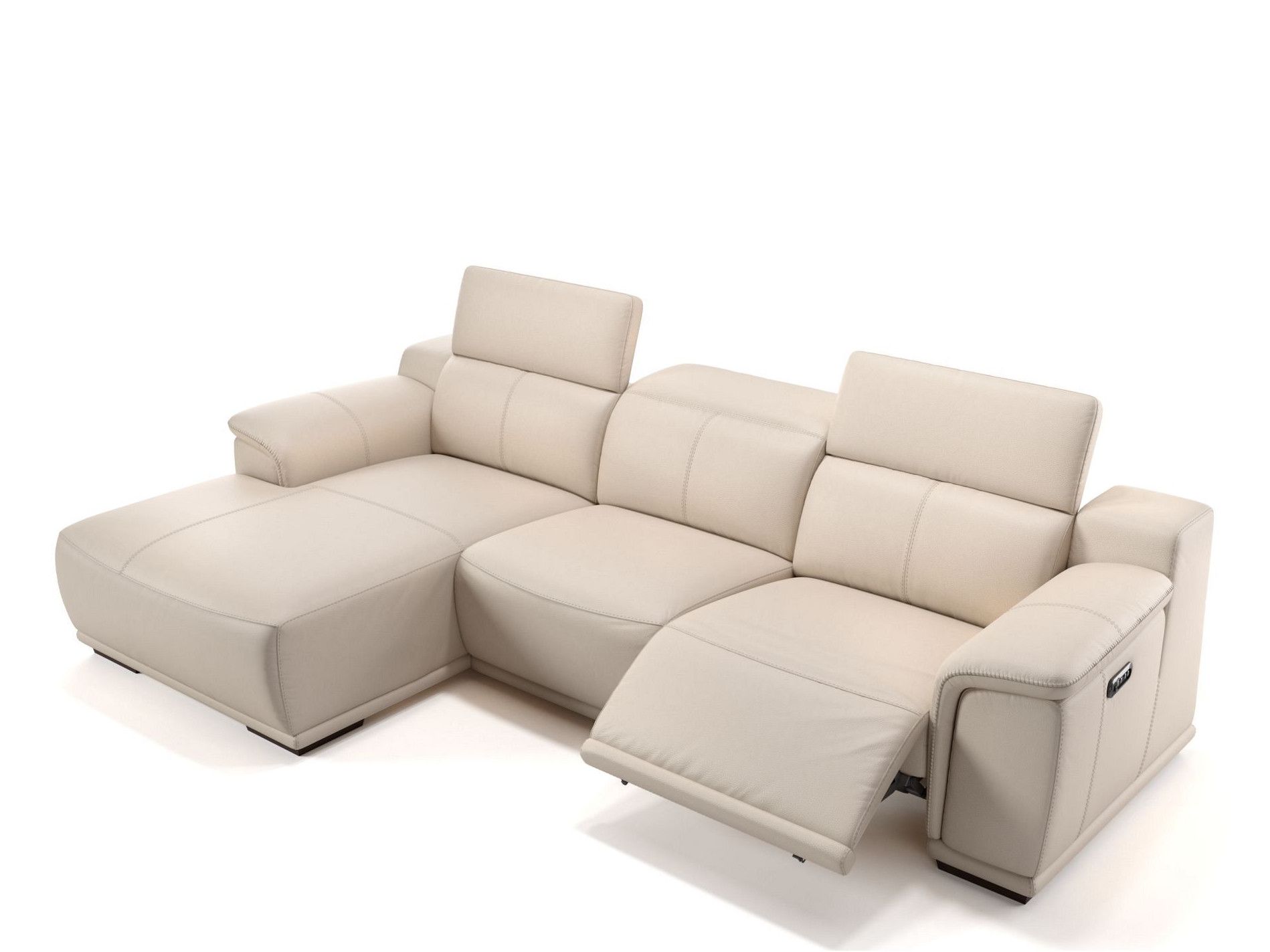 Кожаный диван с полуостровом Sofanella Montefino ARCH-00115177