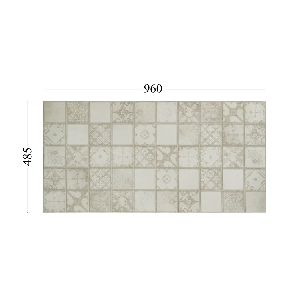 Панель ПВХ листовая 0.3 мм 960x485 мм Калакатта 0.47 м² Santreyd STLM-2137891 - Вид №4