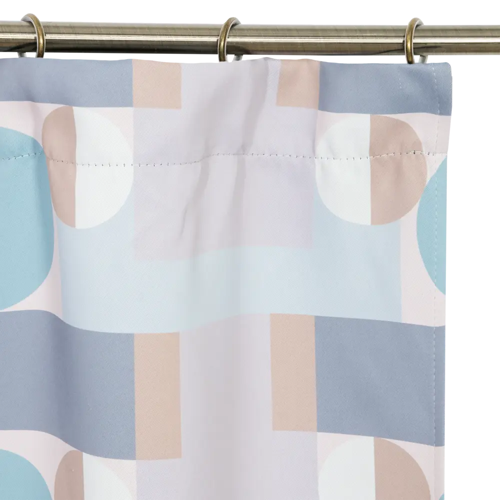 Штора на ленте Геометрия 200x270 см цвет серый WITERRA STLM-2035371 - Вид №4