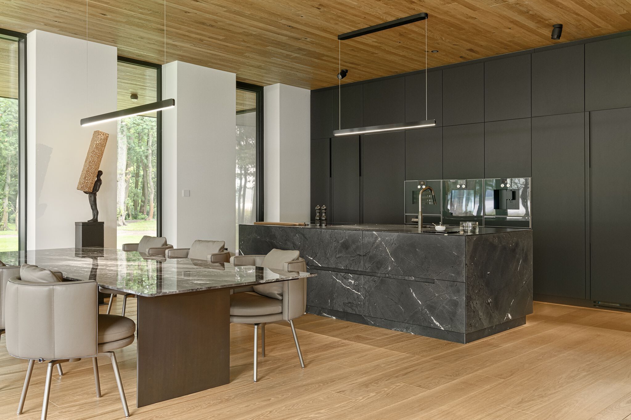 Кухня на заказ с островом Zajc Monolith ARCH-00050895 - Вид №1