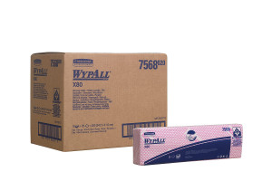 18846438 Протирочный материал WypAll X80 сложенные, красный 7568 Kimberly-Clark