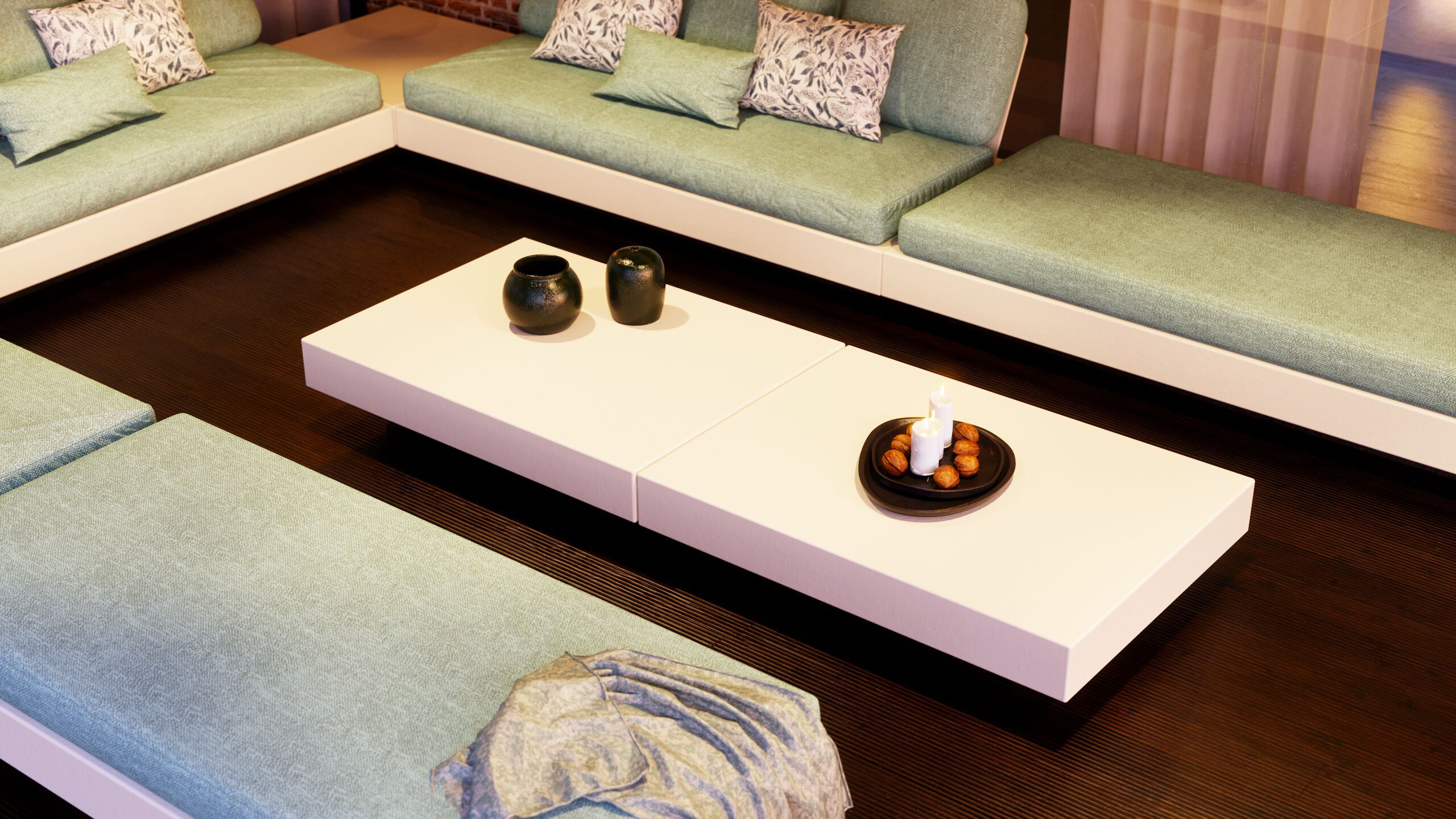 Квадратный стол из стекловолокна GANSK ARCH-00010213 - Вид №5