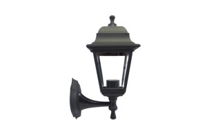 16154251 Настенный светильник-фонарь черный, 4-х гранный, прозрачное стекло 11-11ЧЕР Apeyron