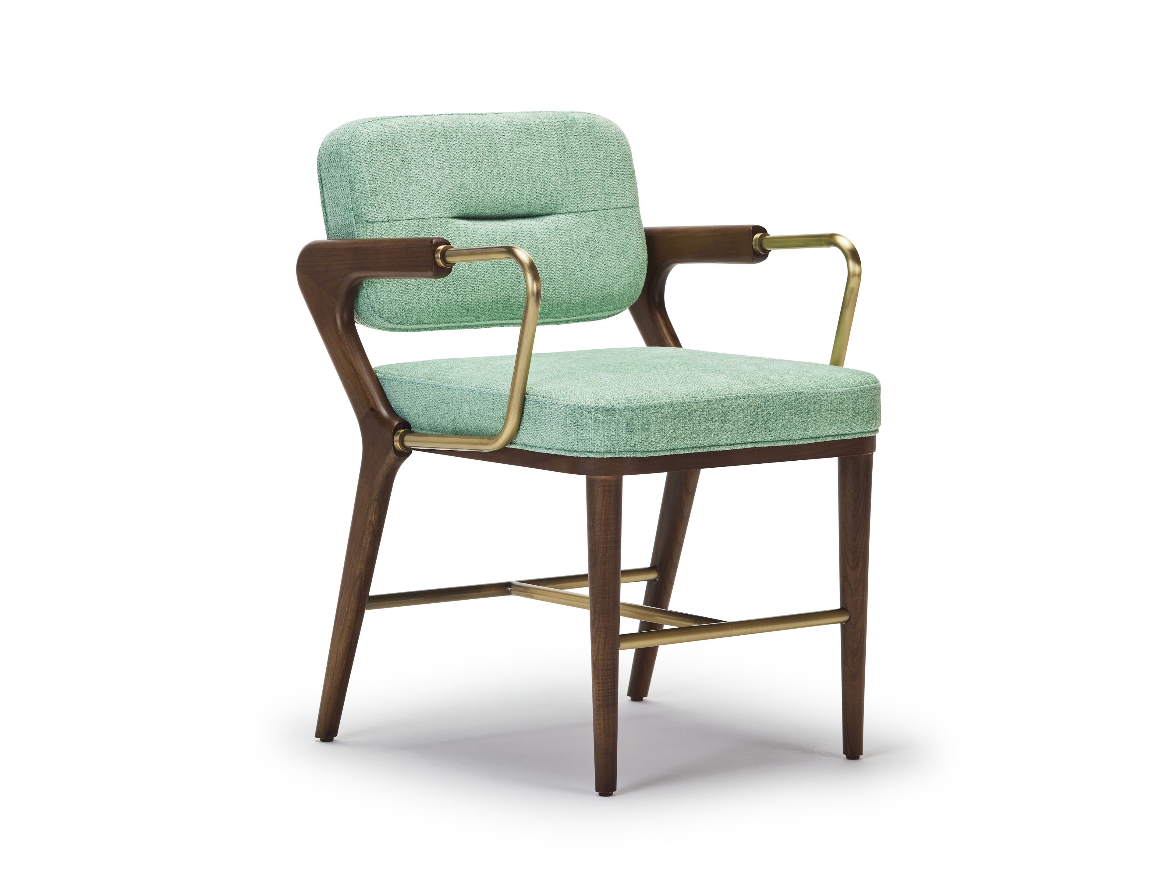 Тканевый стул с подлокотниками Papell Design ARCH-00096248