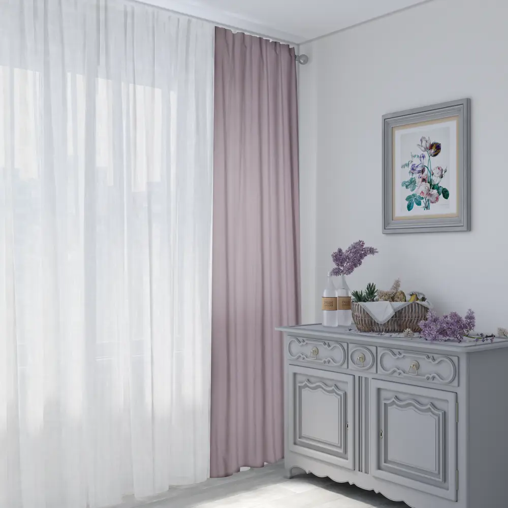 Тюль на ленте со скрытыми петлями Inspire Amina 300х280 см цвет белый STLM-2044041 - Вид №9