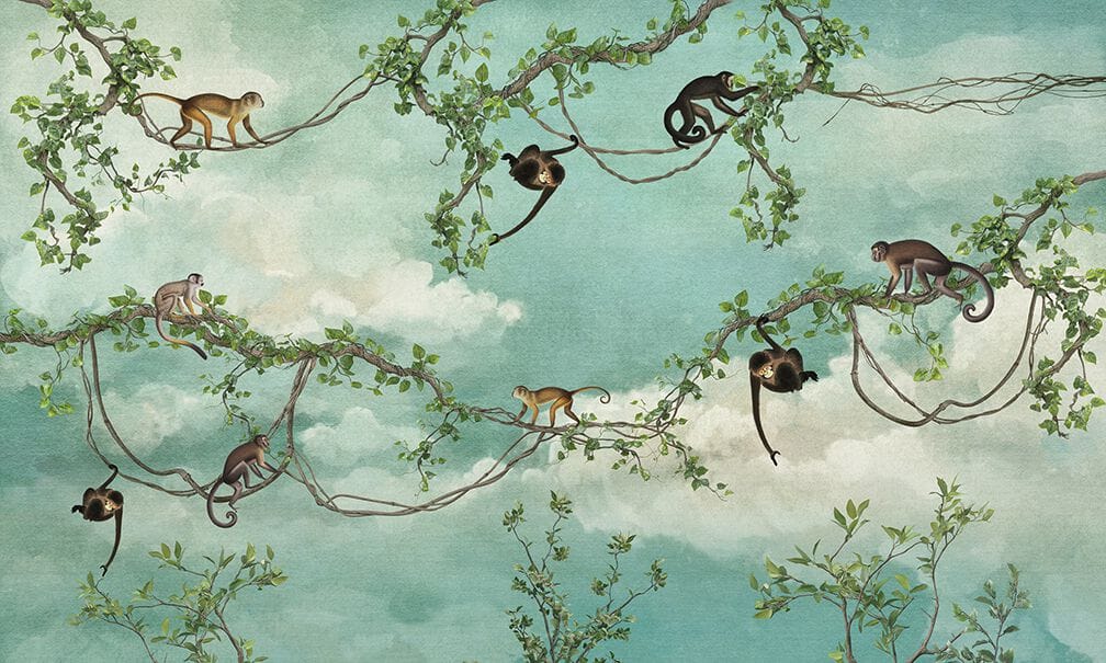 Животные обои N.O.W. Edizioni CONCRETE / JUNGLE IN THE CLOUDS ARCH-00110922 - Вид №1