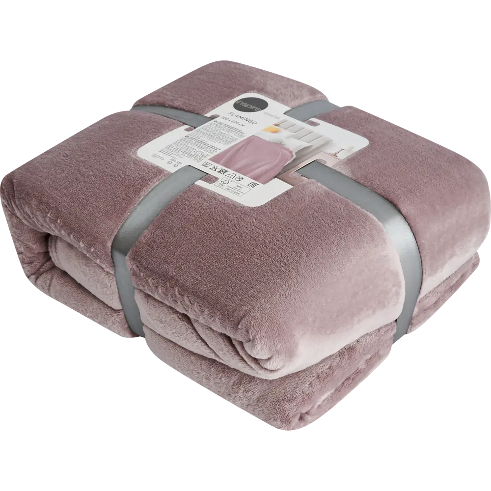 Плед Inspire Flamingo 200x220 см микрофибра цвет пыльная роза STLM-2058085 - Вид №2