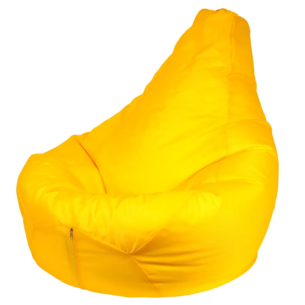 Бескаркасное кресло-груша желтого цвета 120x80 см 89428120 Santreyd STLM-1581124