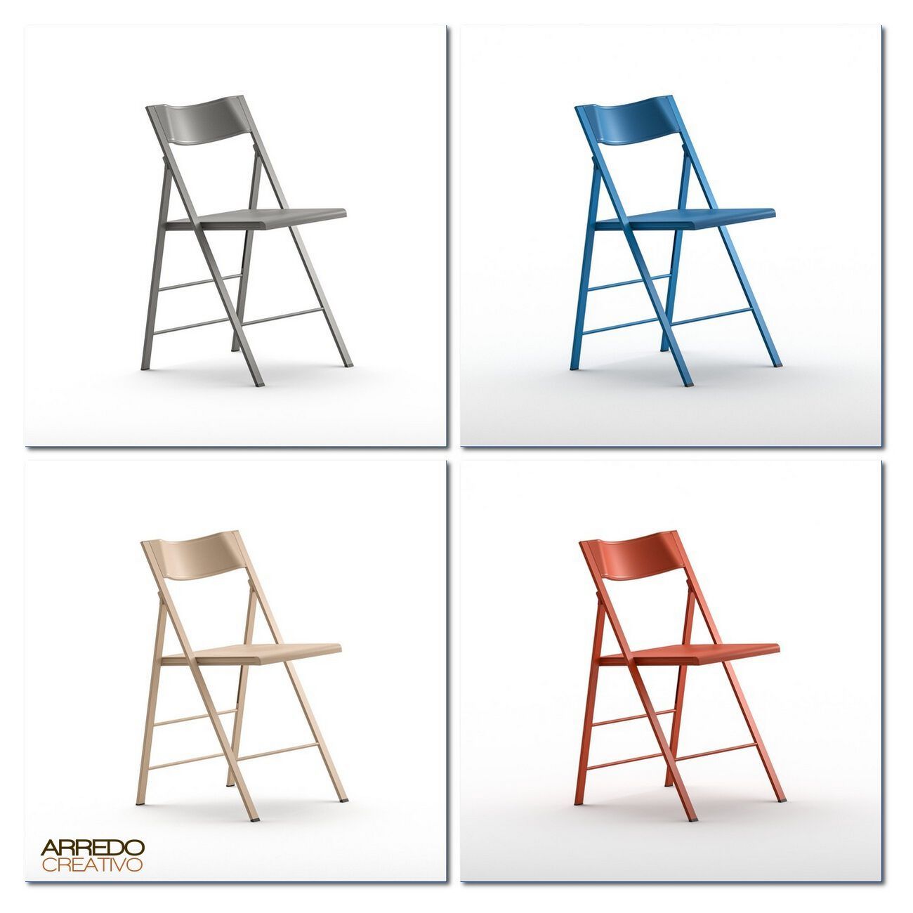 Складной стул из полипропилена Arredo Creativo тонкий ARCH-00045287 - Вид №7