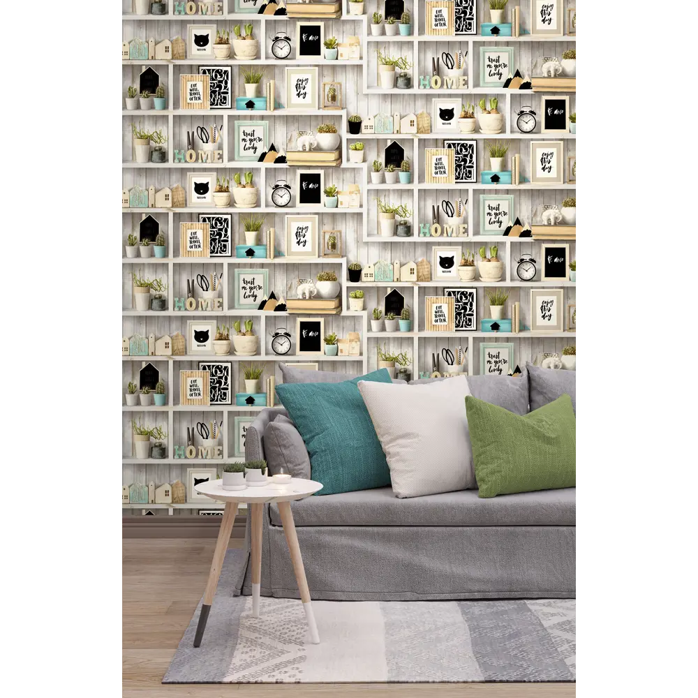 Обои флизелиновые Палитра Sweet Home серые 1.06 м PL71067-46 STLM-2124391 - Вид №2