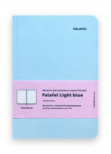 471418 Блокнот для записей "Light blue" А6, 64 листа, в точку Falafel books