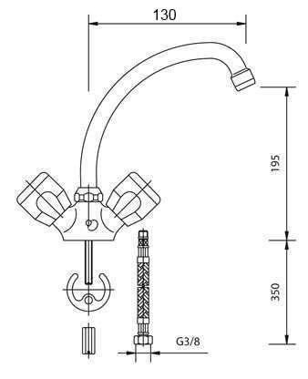 140-0018-05 Смеситель Mofem Treff Santreyd  - Вид №1