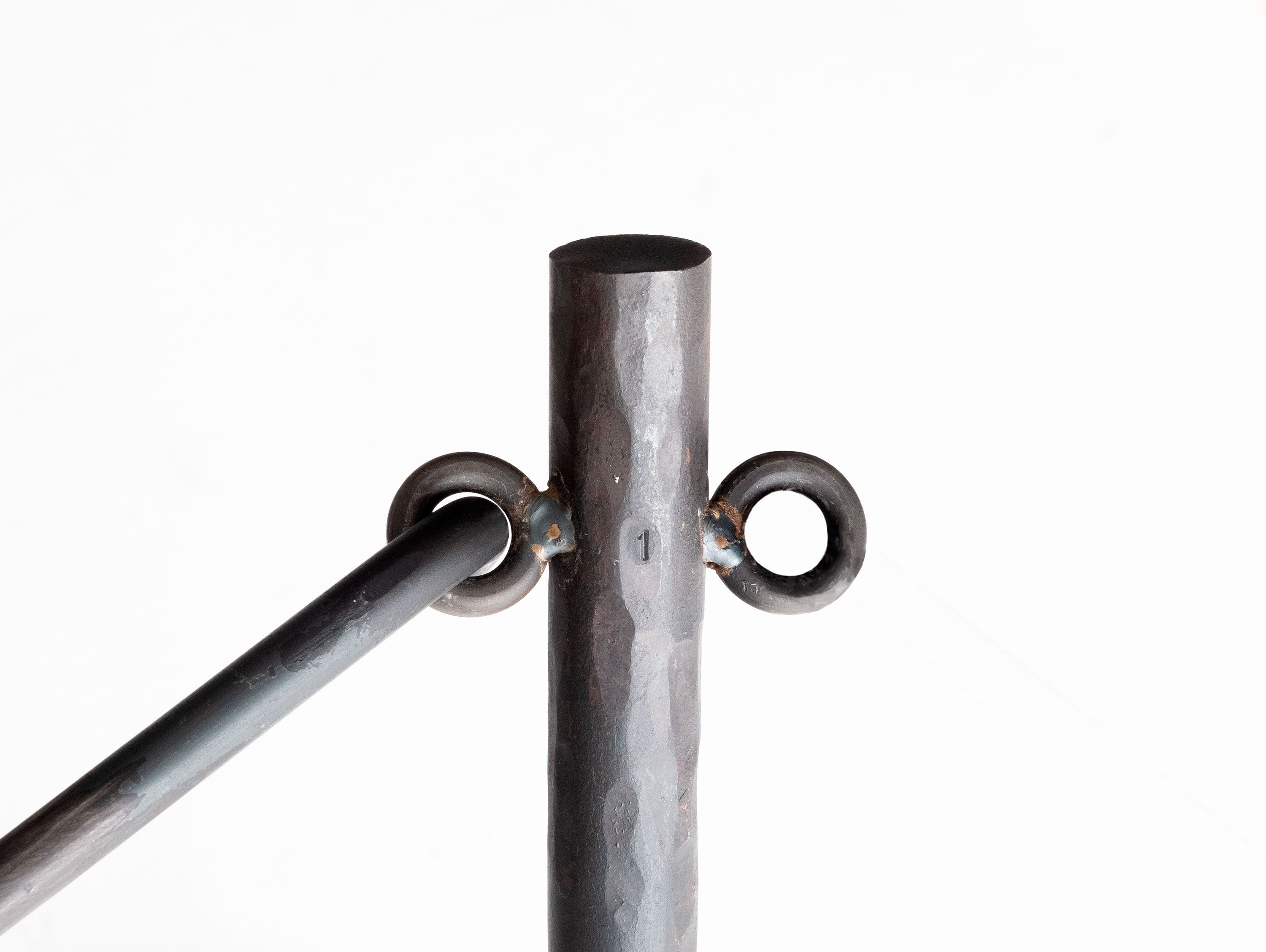 Двуспальная кровать из кованого железа с мягким изголовьем Lispi VELARIO ARCH-00020255 - Вид №5